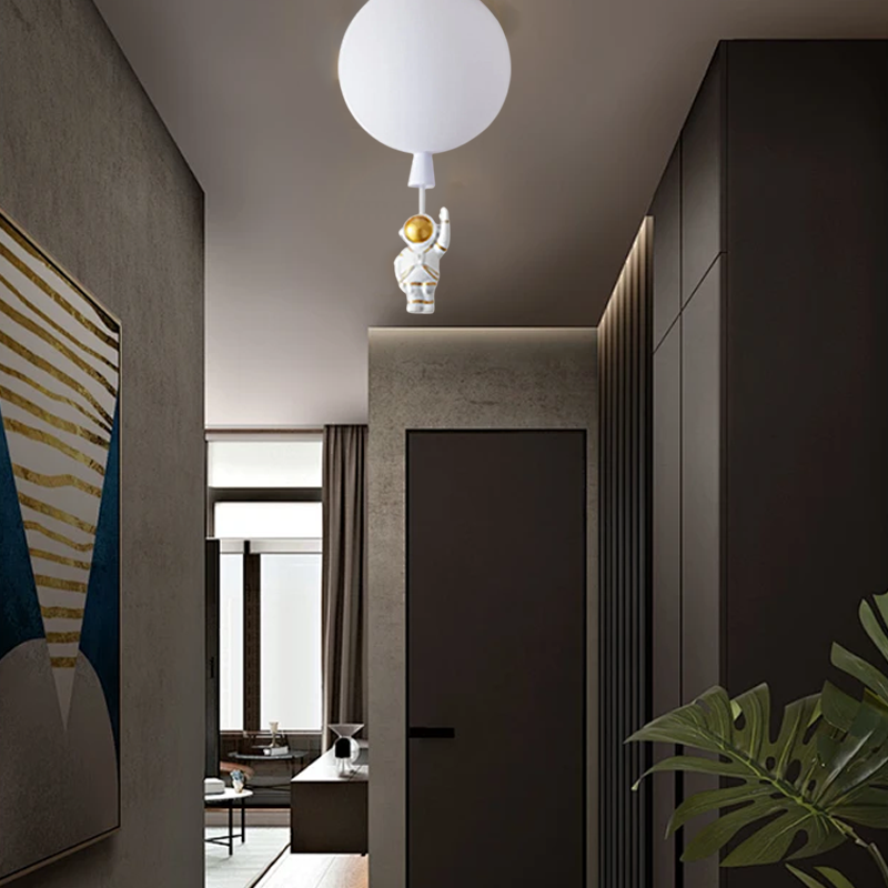 White Acrylic Ceiling Light for hallway